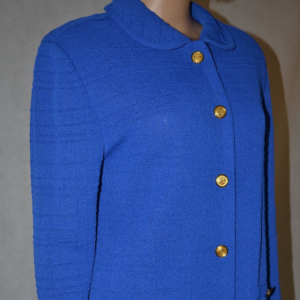 (BEAUTIFUL ) CASTLEBERRY BLUE  & GOLD TWO PIECE SIZE 12